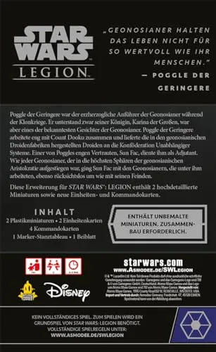 Atomic Mass Star Wars Legion Sun Fac & Poggle Erweiterung DE