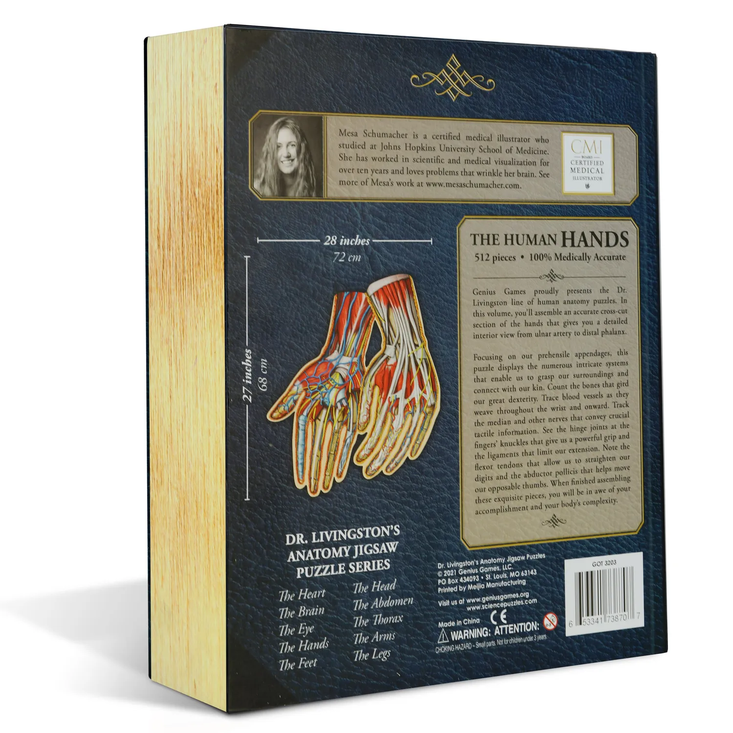 Genius Games Dr. Livingston Human Hands Puzzle 512 Teile