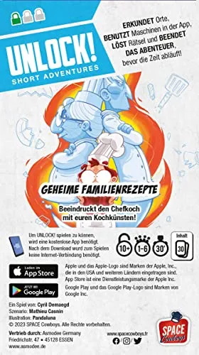 Space Cowboys Unlock Short Geheime Familienrezepte Familienspiel
