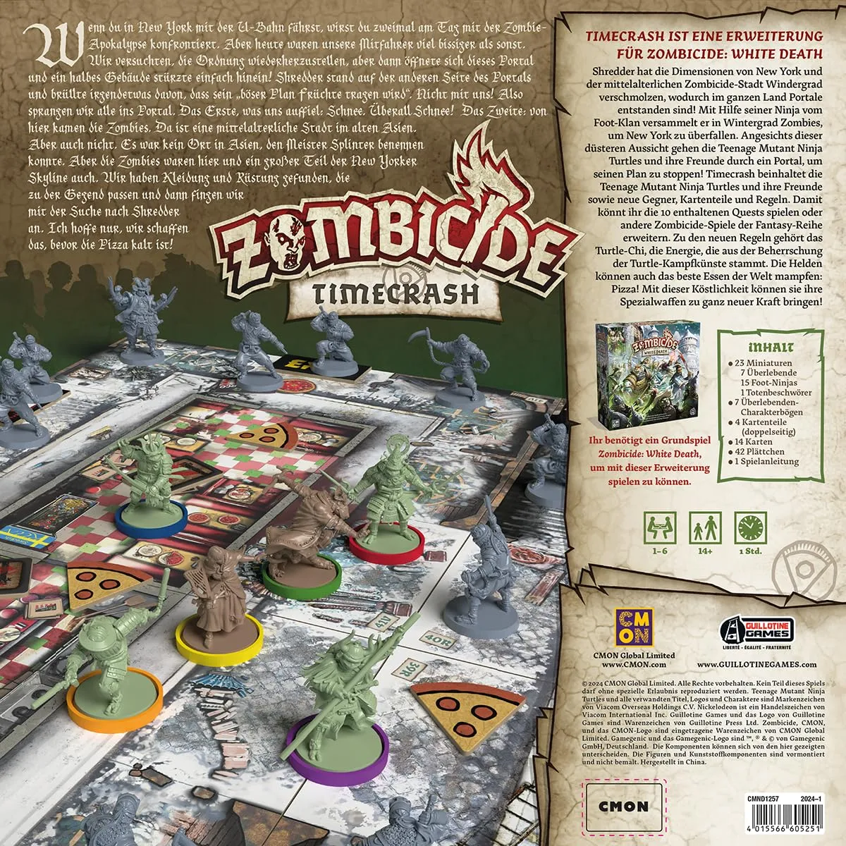 CMON Zombicide White Death TMNT Timecrash Erweiterung