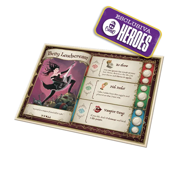 Cranio Dungeon Fighter Betty Loudscream Held englisch