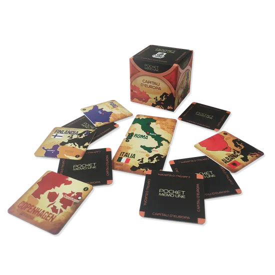 Cranio Pocket Memo Line Capitali dEuropa Kinderspiel Memory