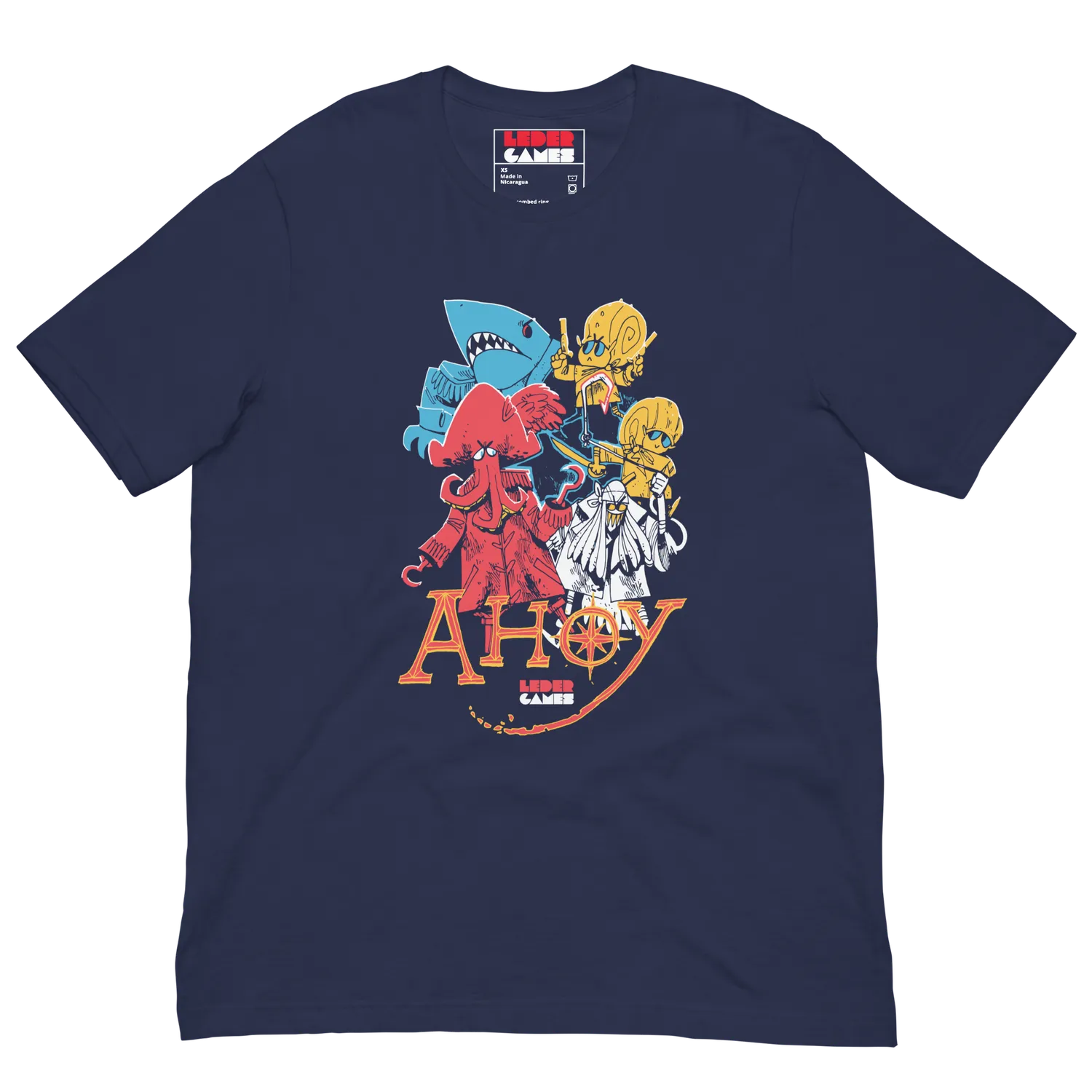 Leder Games Ahoy Tee T-Shirt Black Heather