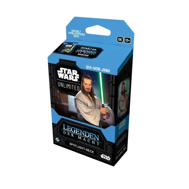 Asmodee Star Wars Unlimited Legenden der Macht Spotlight Deck Qui-Gon Jinn 50