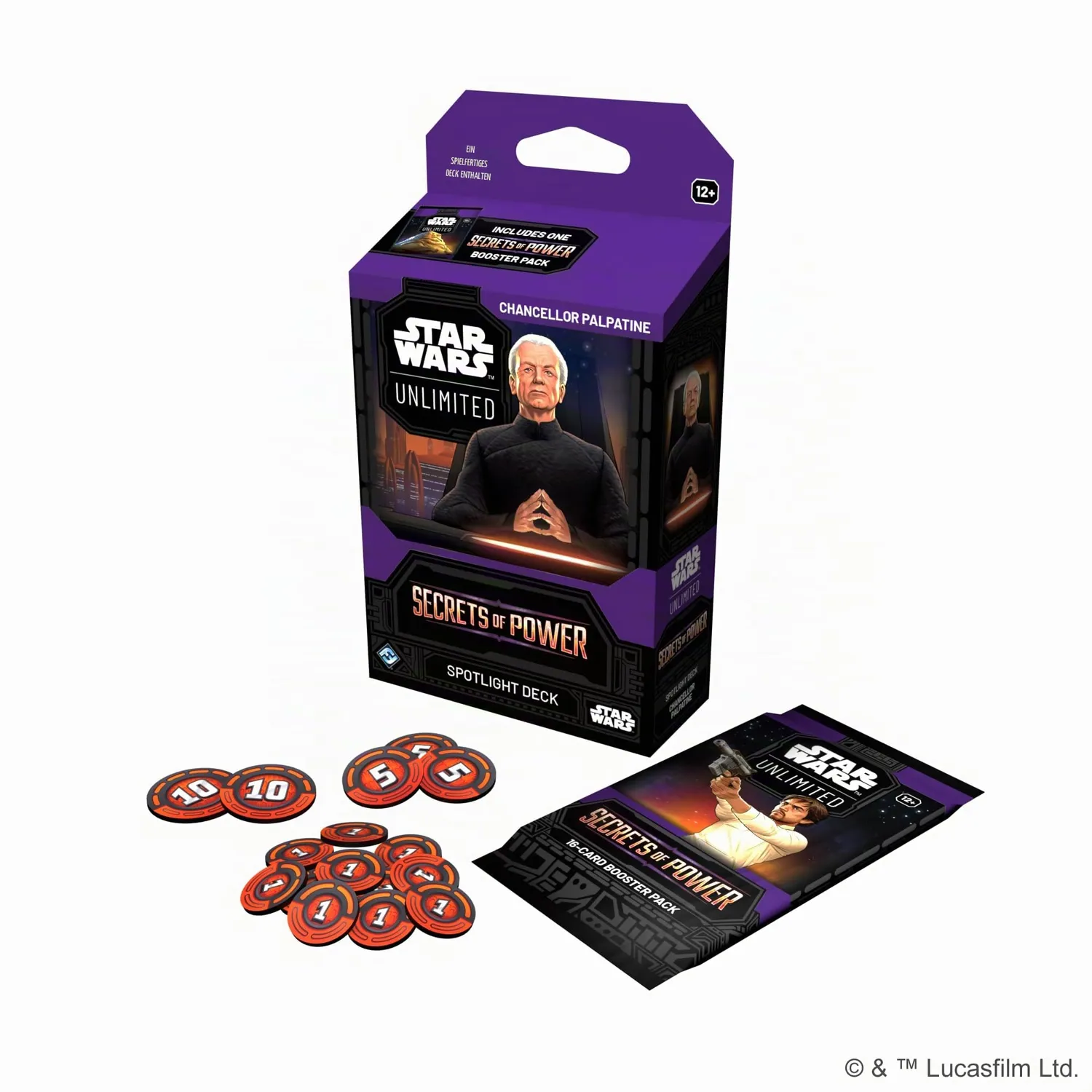 Star Wars Unlimited Secrets of Power Palpatine Spotlight-Deck