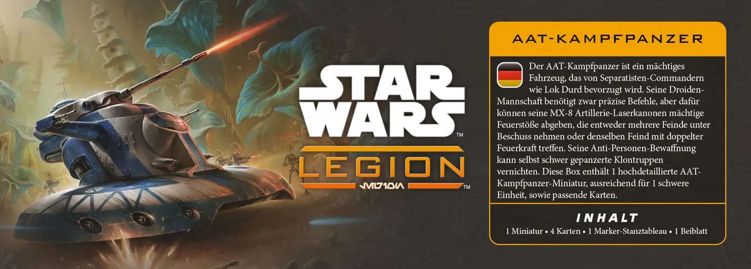Asmodee Star Wars Legion AAT Battle Tank Erweiterung Separatisten