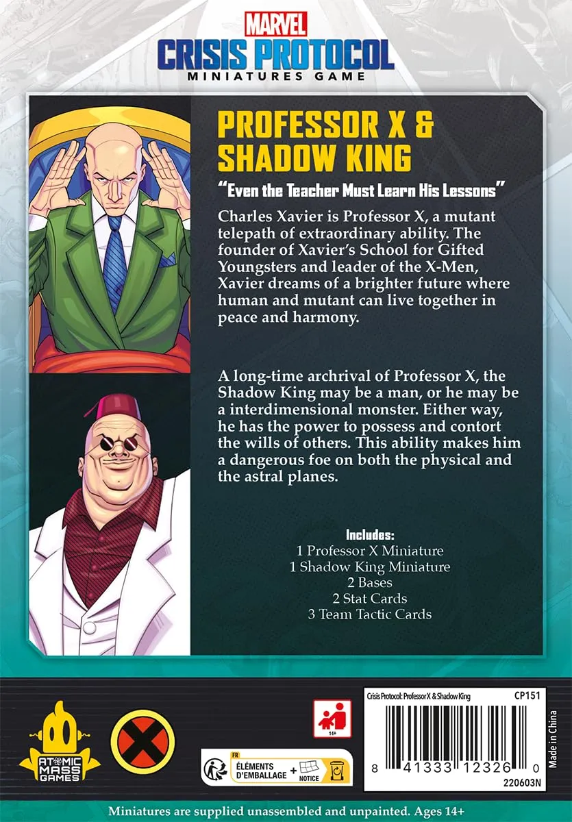 Marvel Crisis Protocol Professor X Shadow King Erweiterung deutsch