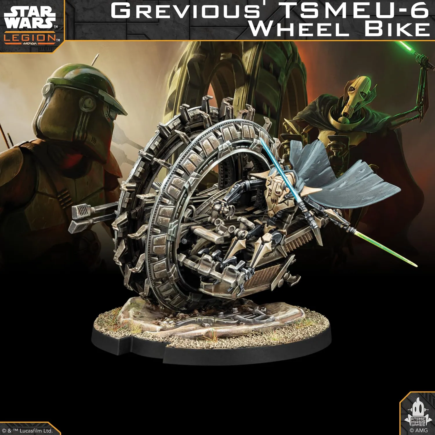 Asmodee Star Wars Legion Grievous TSMEU-6 Wheel Bike Erweiterung