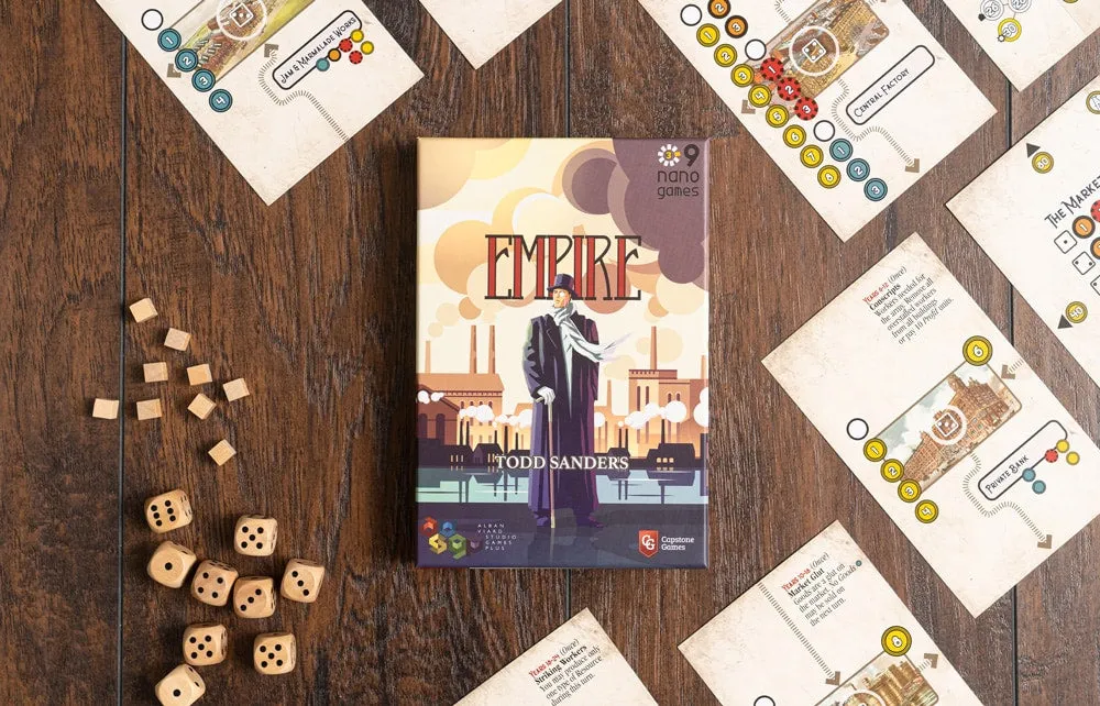 Capstone Games Nano9Games Volume 3 Empire Solospiel 9 Karten
