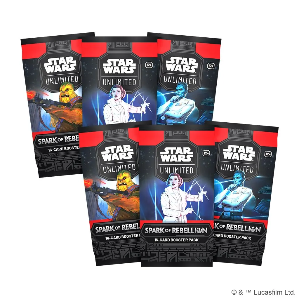 Star Wars Unlimited Spark of Rebellion Prerelease-Box TCG 6 Booster