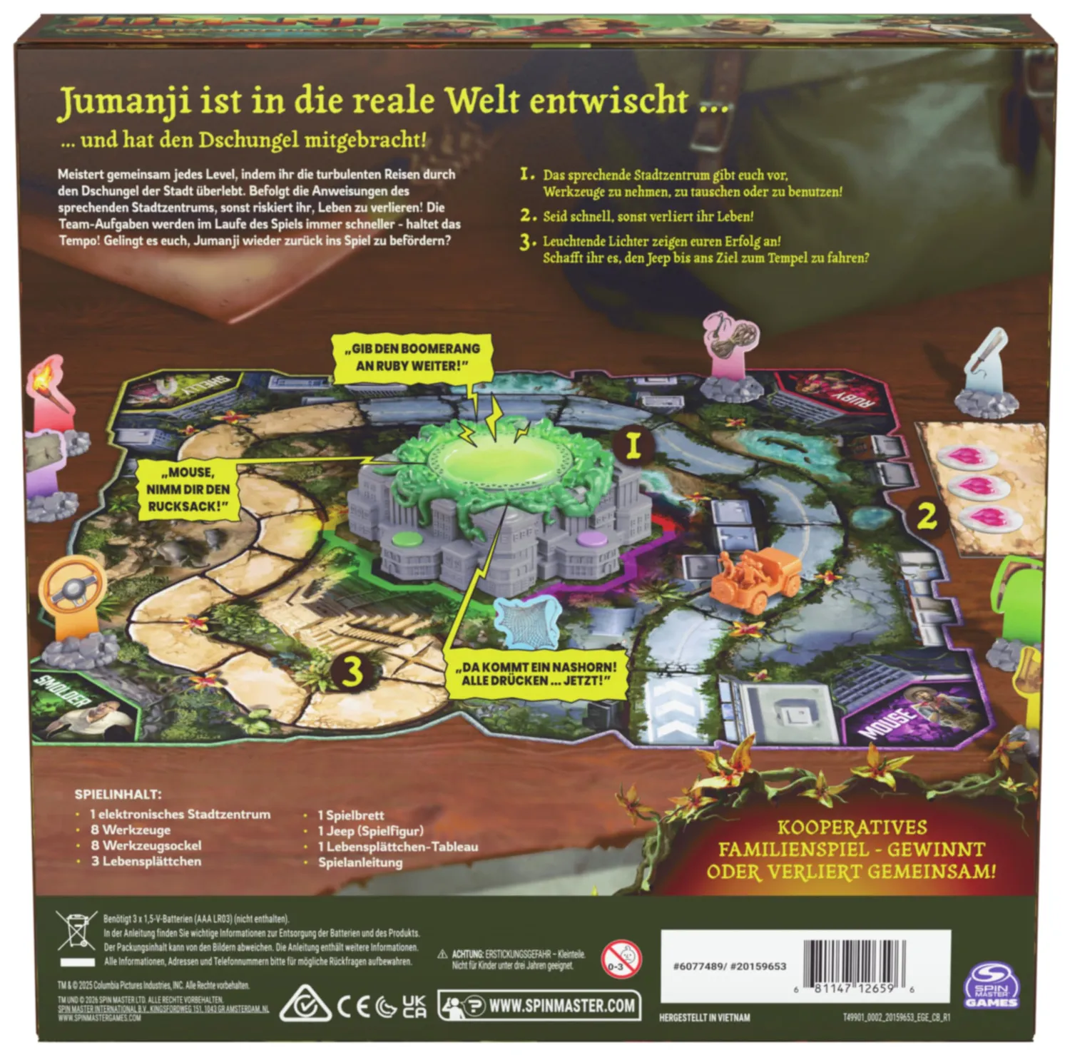 Spin Master Jumanji Das ultimative Level Brettspiel elektronisch