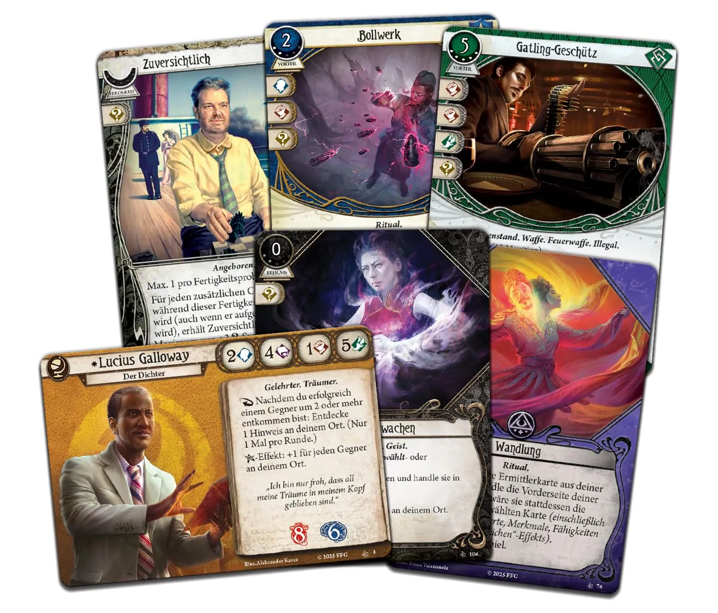 Arkham Horror Kartenspiel Versunkene Stadt Ermittler-Erweiterung