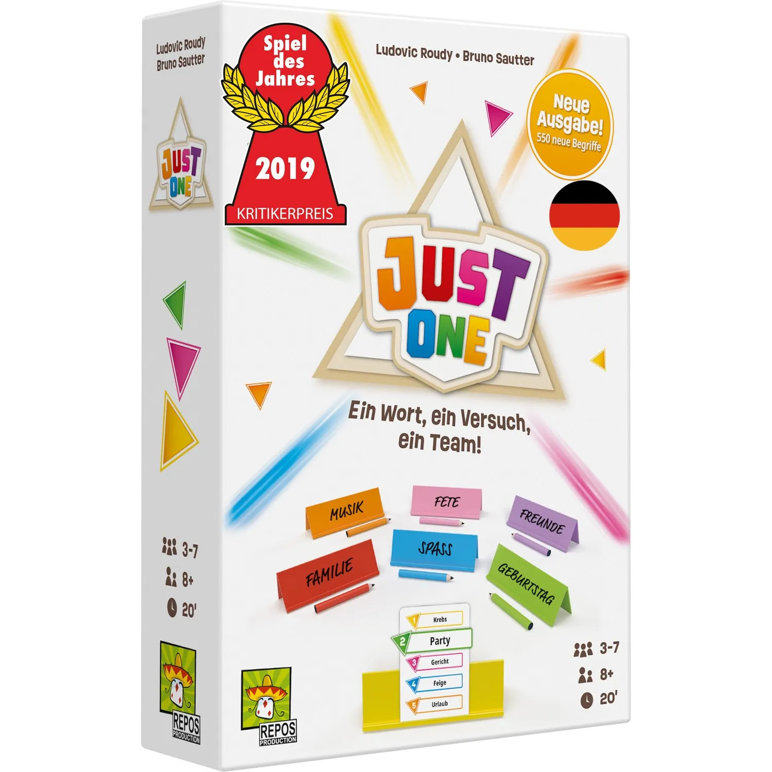 Asmodee Just One Grundspiel 2018 Partyspiel kooperativ