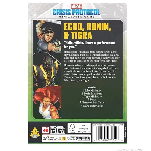 Asmodee Marvel Crisis Protocol Echo Ronin Tigra Charakterpack 3 Figuren