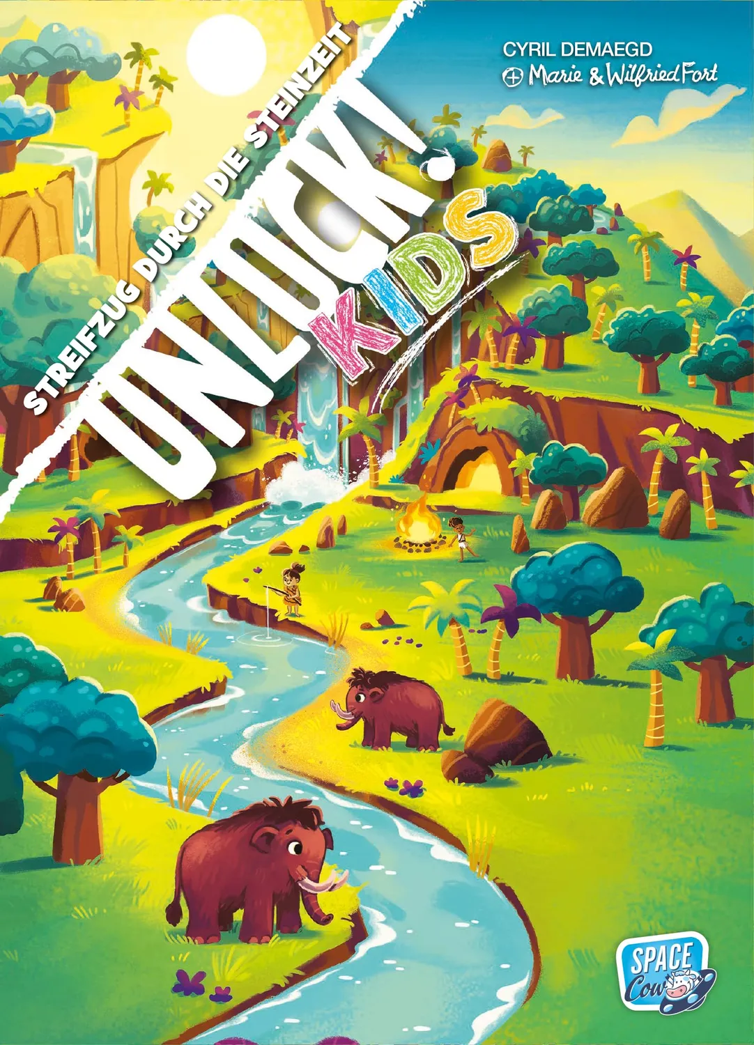Asmodee Unlock Kids Streifzug durch die Steinzeit Kinderspiel