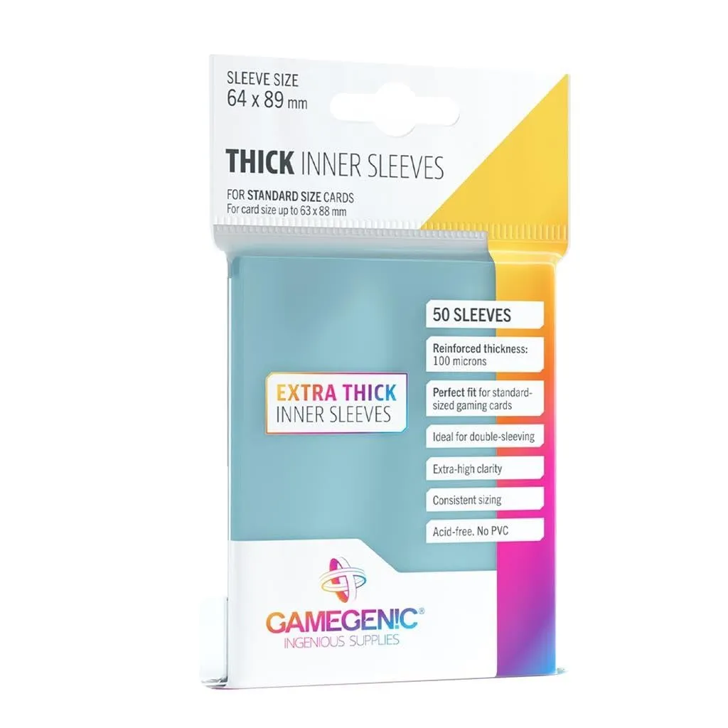 Gamegenic Thick Inner Sleeves Innenhüllen 50er transparent