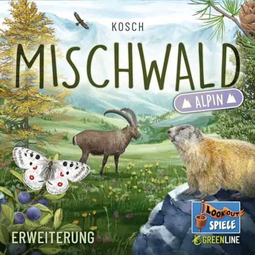Mischwald Alpin Erweiterung 36 Karten mit 2 Baumarten