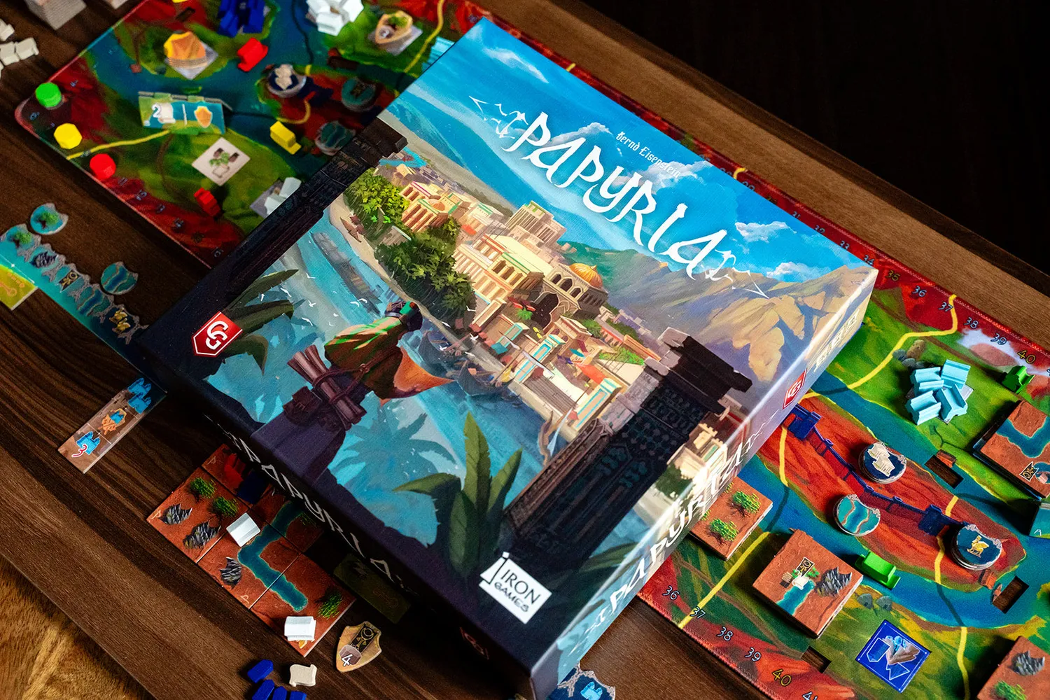 Capstone Games Papyria Brettspiel Zivilisation und Wissen