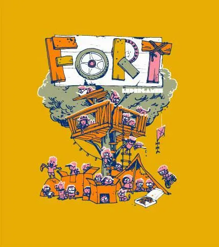 Leder Games Fort Tee T-Shirt Schwarz M Baumwolle