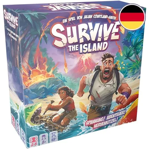 Zygomatic Survive the Island Grundspiel Brettspiel Deutsch 2-5 Spieler