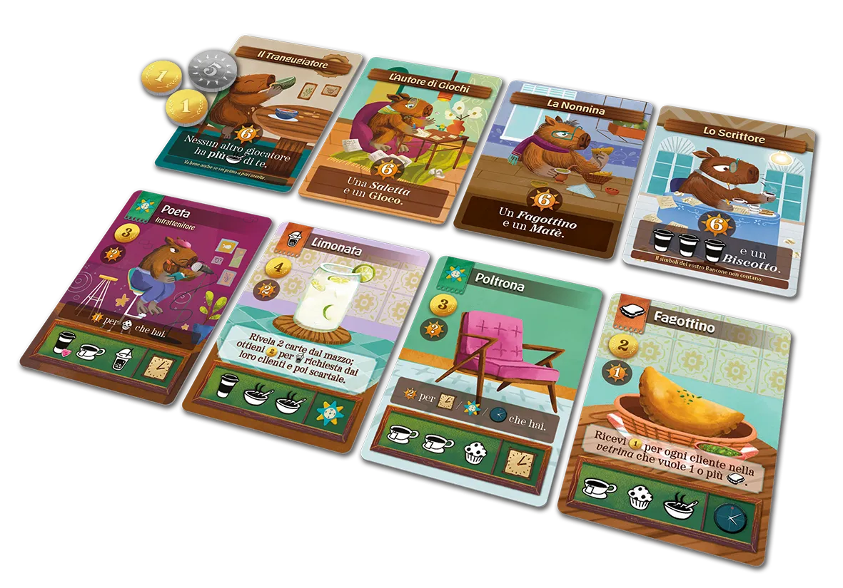Cranio Café Baras Brettspiel Capybara-Café