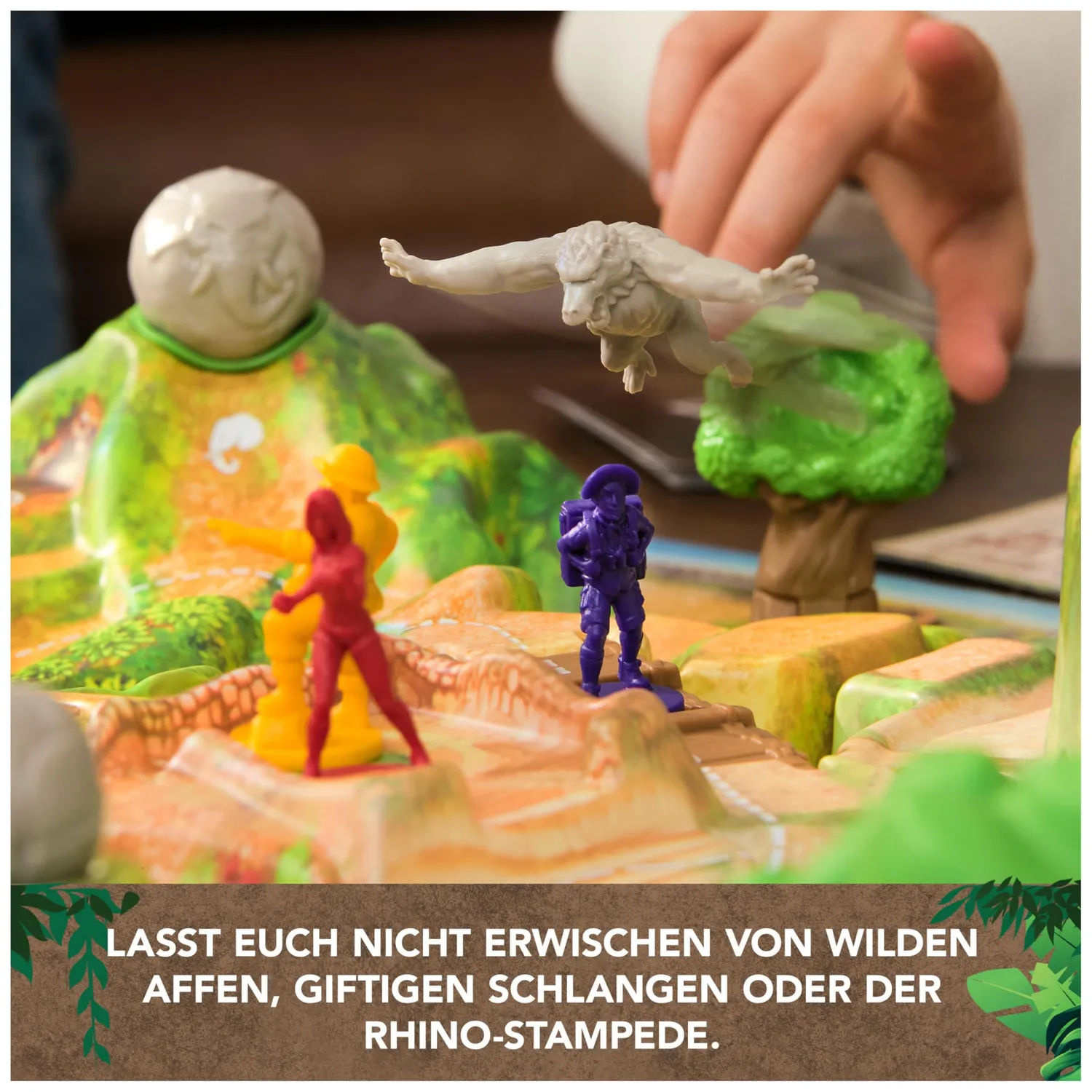 Spin Master Jumanji Stampede Brettspiel kooperativ 3D