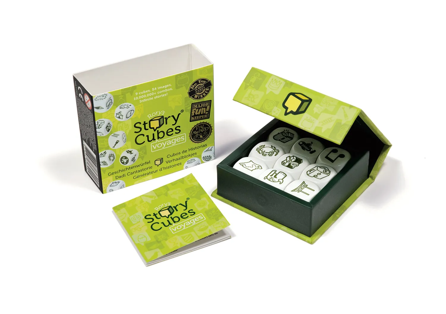 Story Cubes Voyages Würfelspiel Alte Auflage 9 Würfel