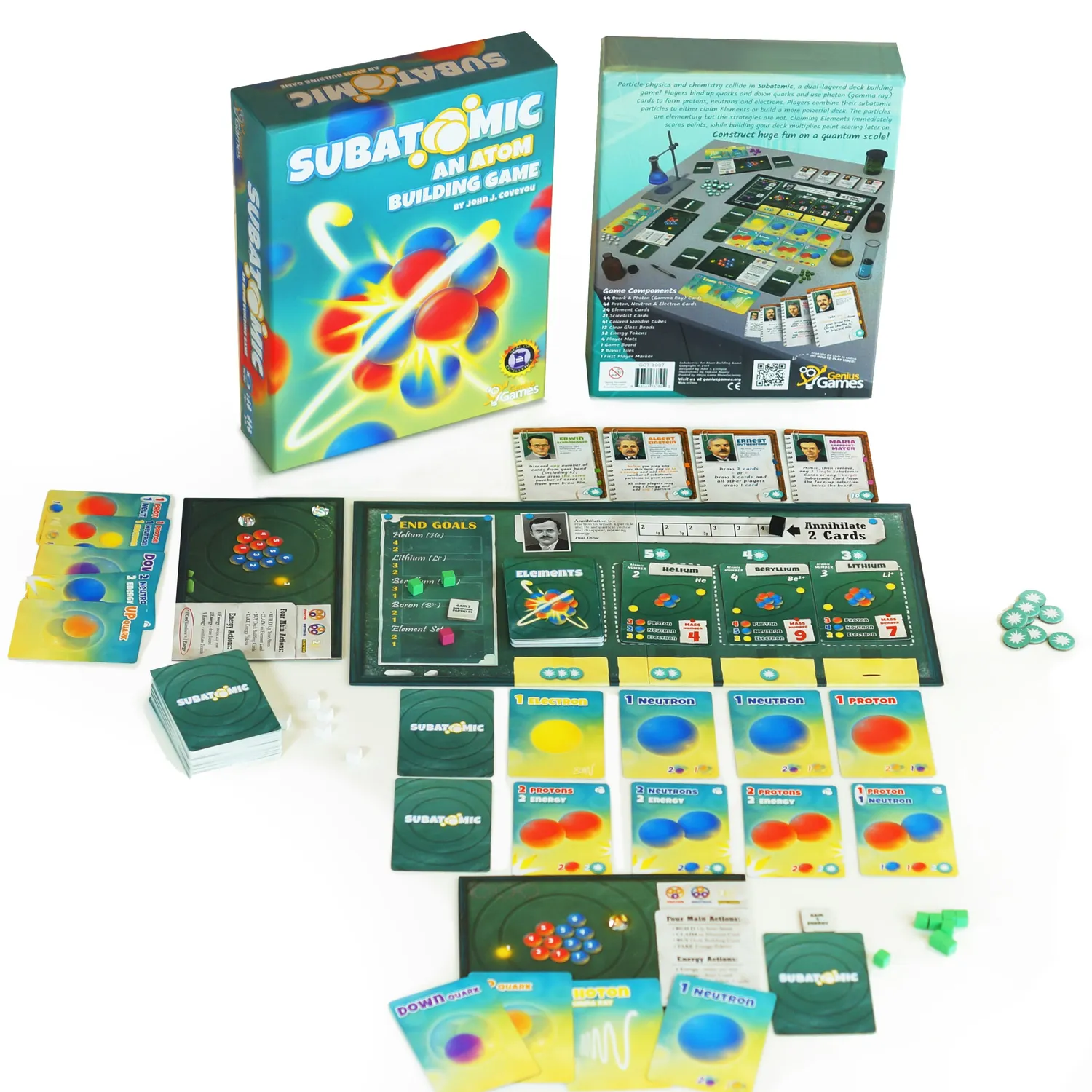 Genius Games Subatomic 2nd Edition Brettspiel Chemie Deckbau