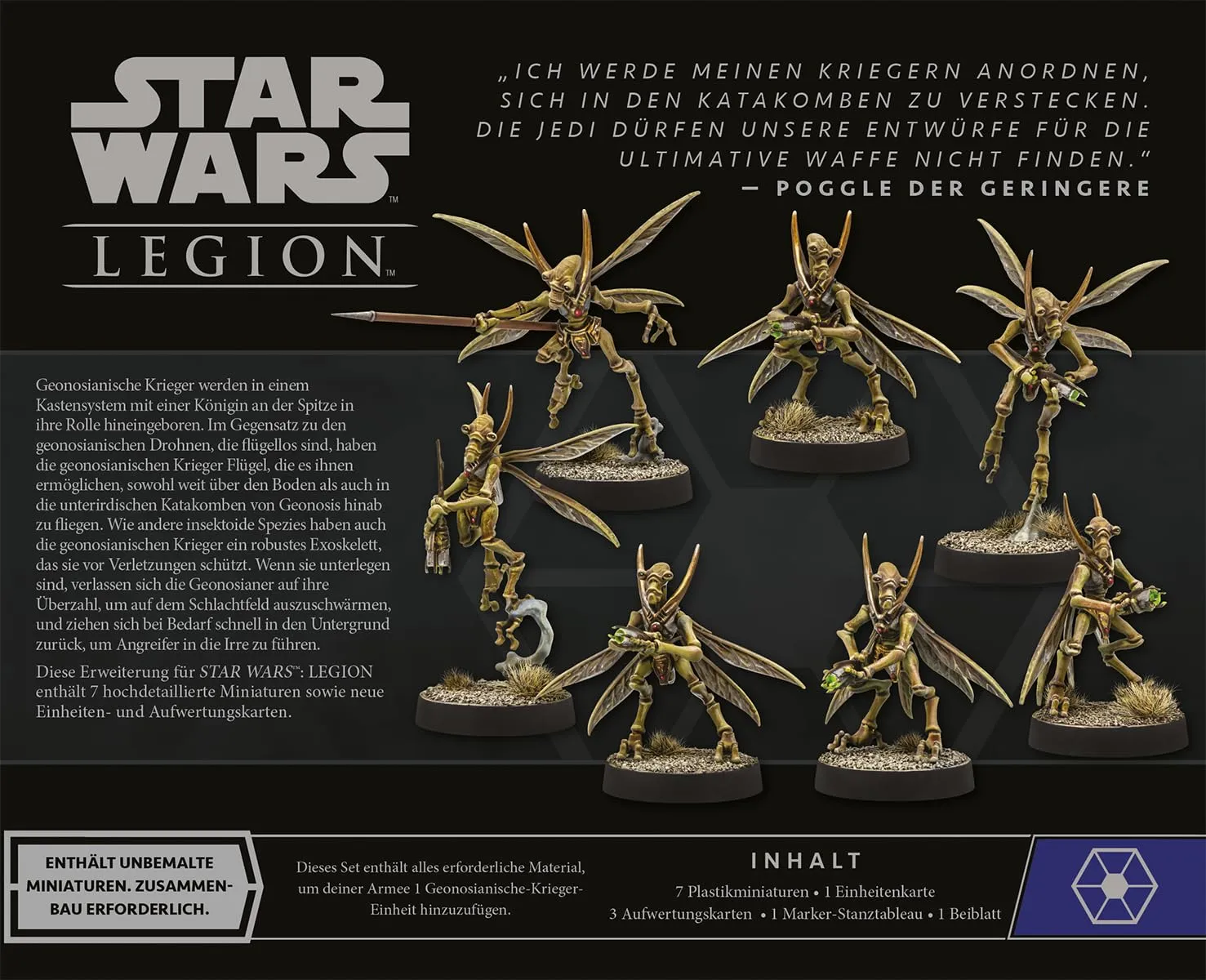 Atomic Mass Games Star Wars Legion Geonosianische Krieger Tabletop