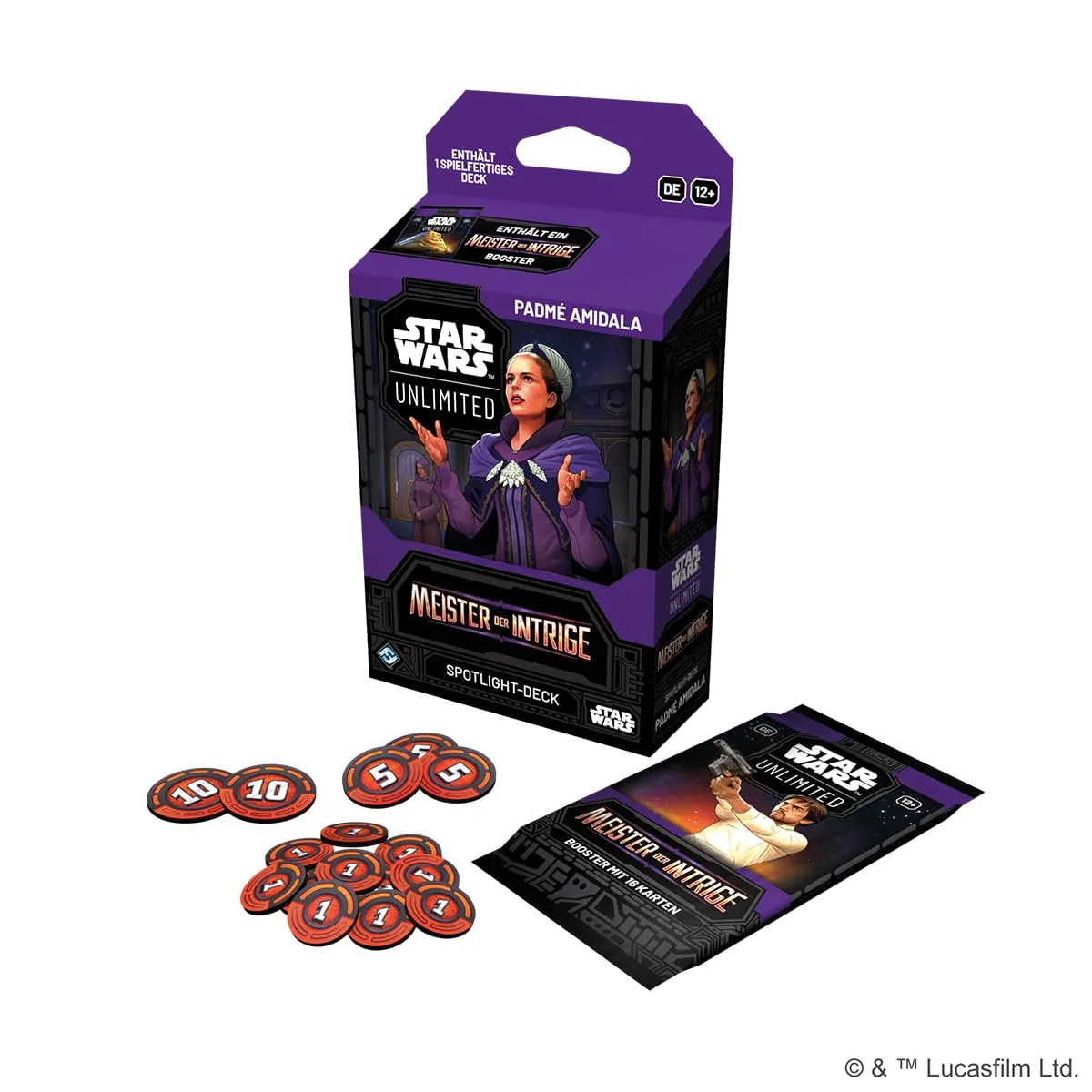 Asmodee Star Wars Unlimited Meister der Intrige Spotlight Deck Padmé
