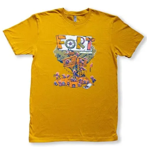Leder Games Fort Tee T-Shirt Schwarz M Baumwolle