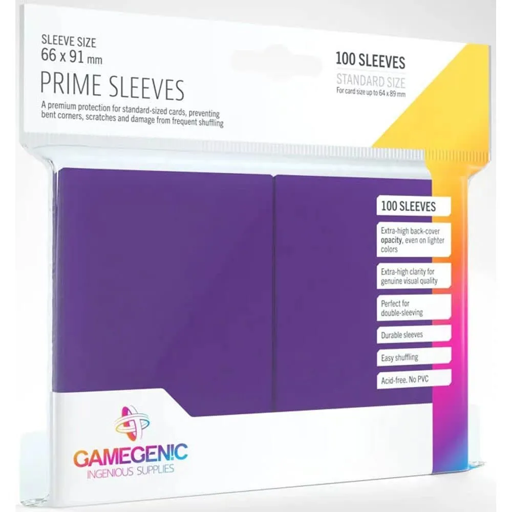 Gamegenic Prime Sleeves Kartenhüllen schwarz 100 Stück