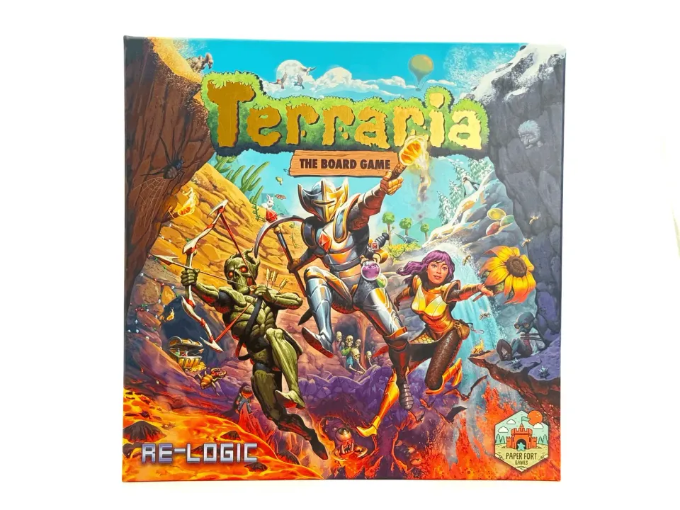 Paper Fort Games Terraria Gold Edition Brettspiel Kickstarter komplett