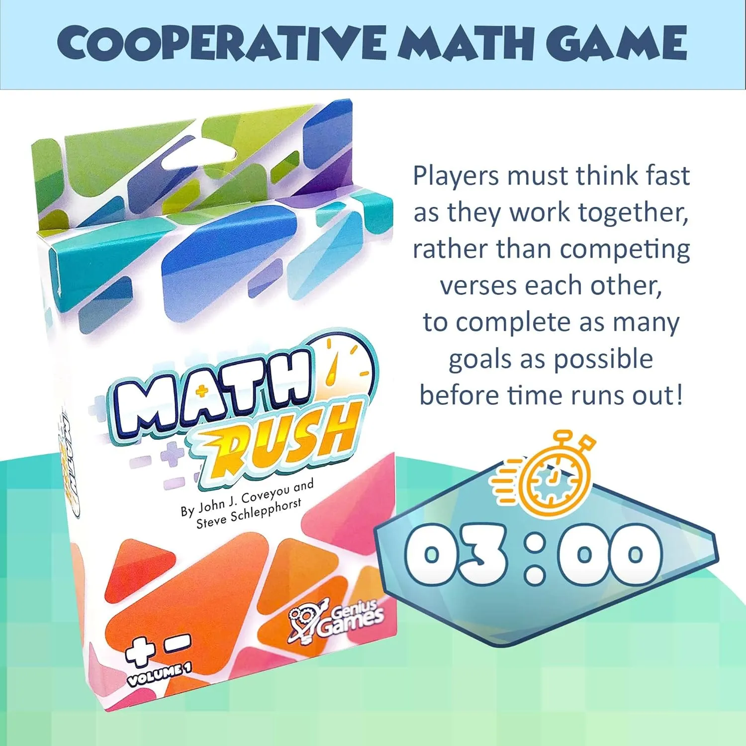 Genius Games Math Rush Kartenspiel Addition Subtraktion