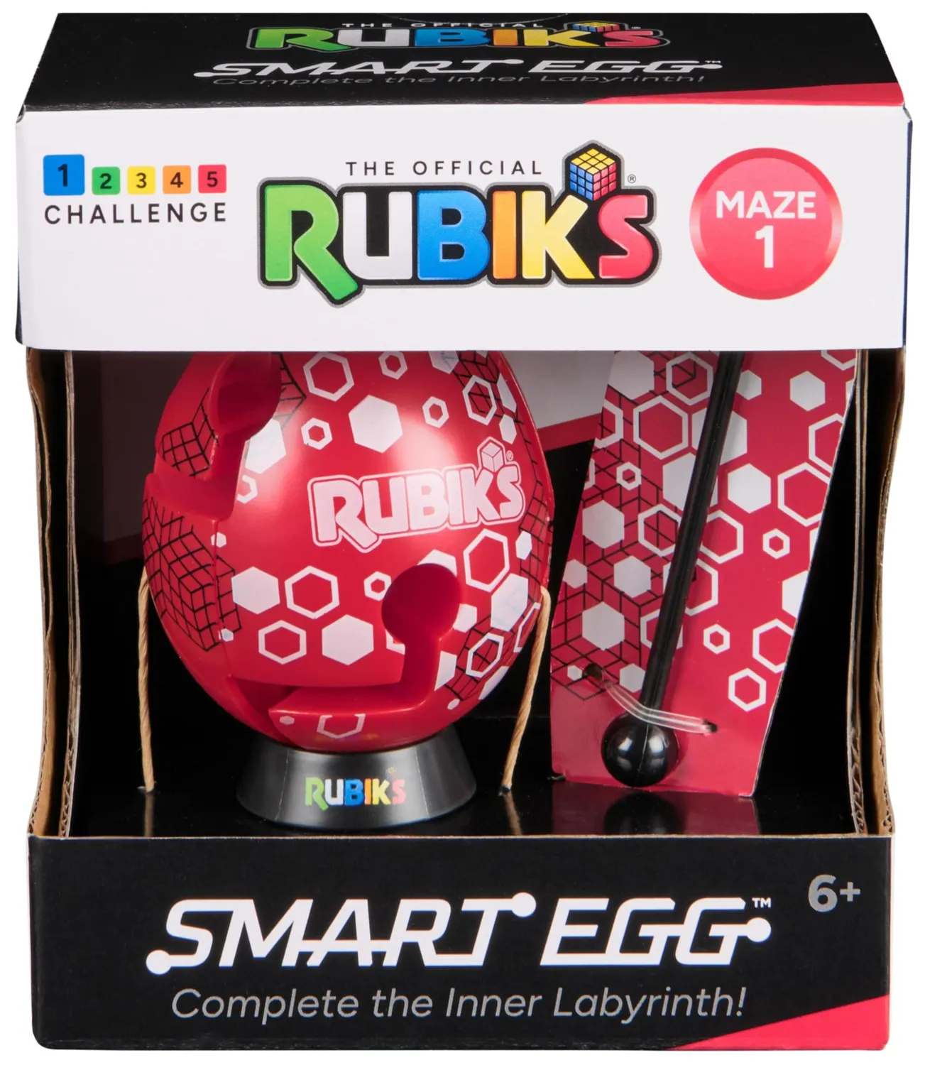 Rubik's Smart Egg Geduldsspiel Ei-Labyrinth mit Stab ab 6 Jahren