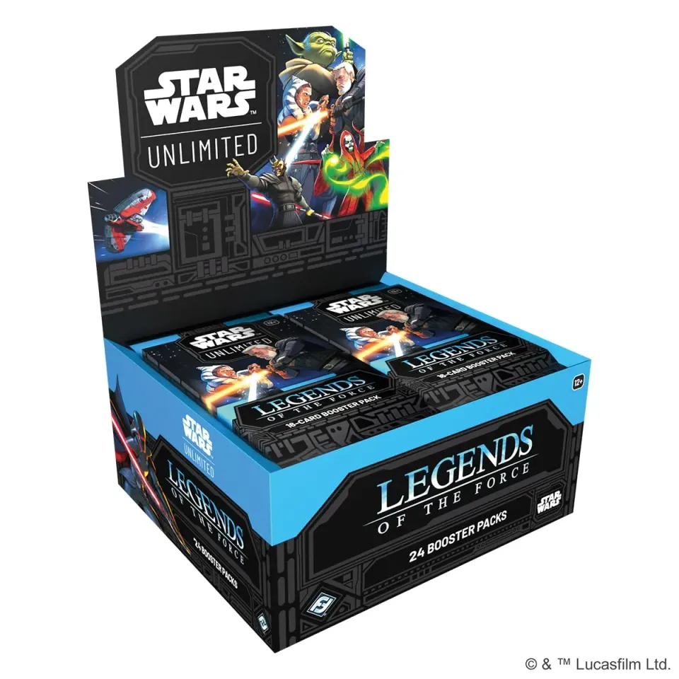 Asmodee Star Wars Unlimited Legends of the Force Booster Display