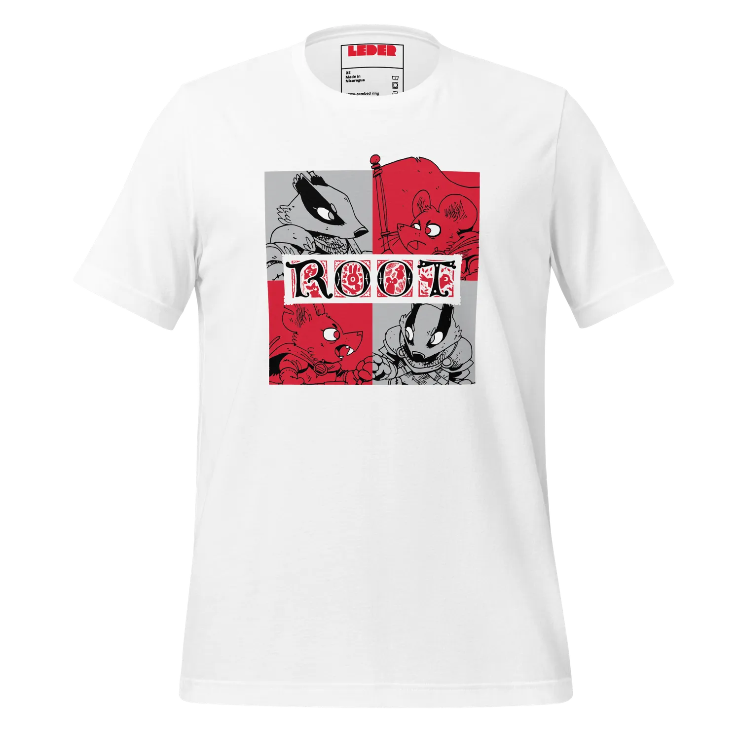 Leder Games Root Marauder Factions Tee Schwarz M
