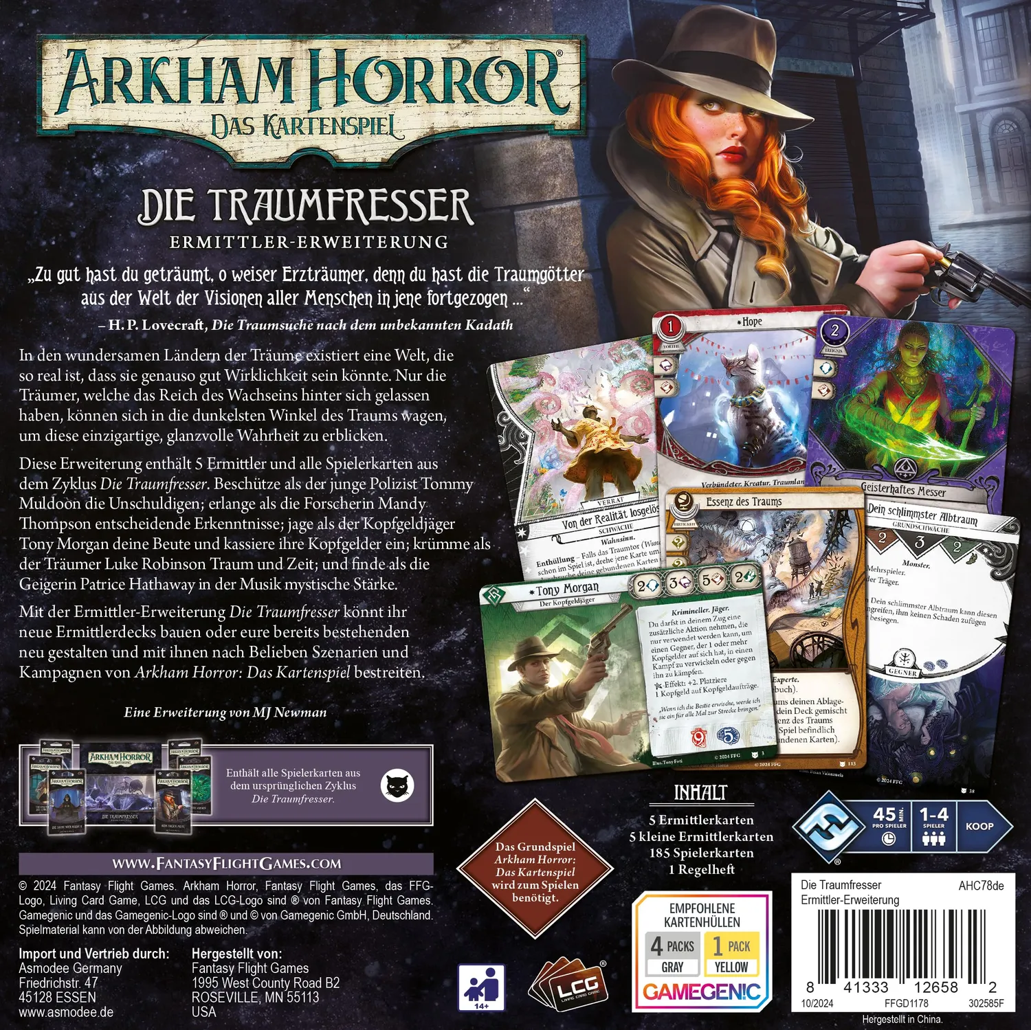 Fantasy Flight Games Arkham Horror LCG Traumfresser Ermittler