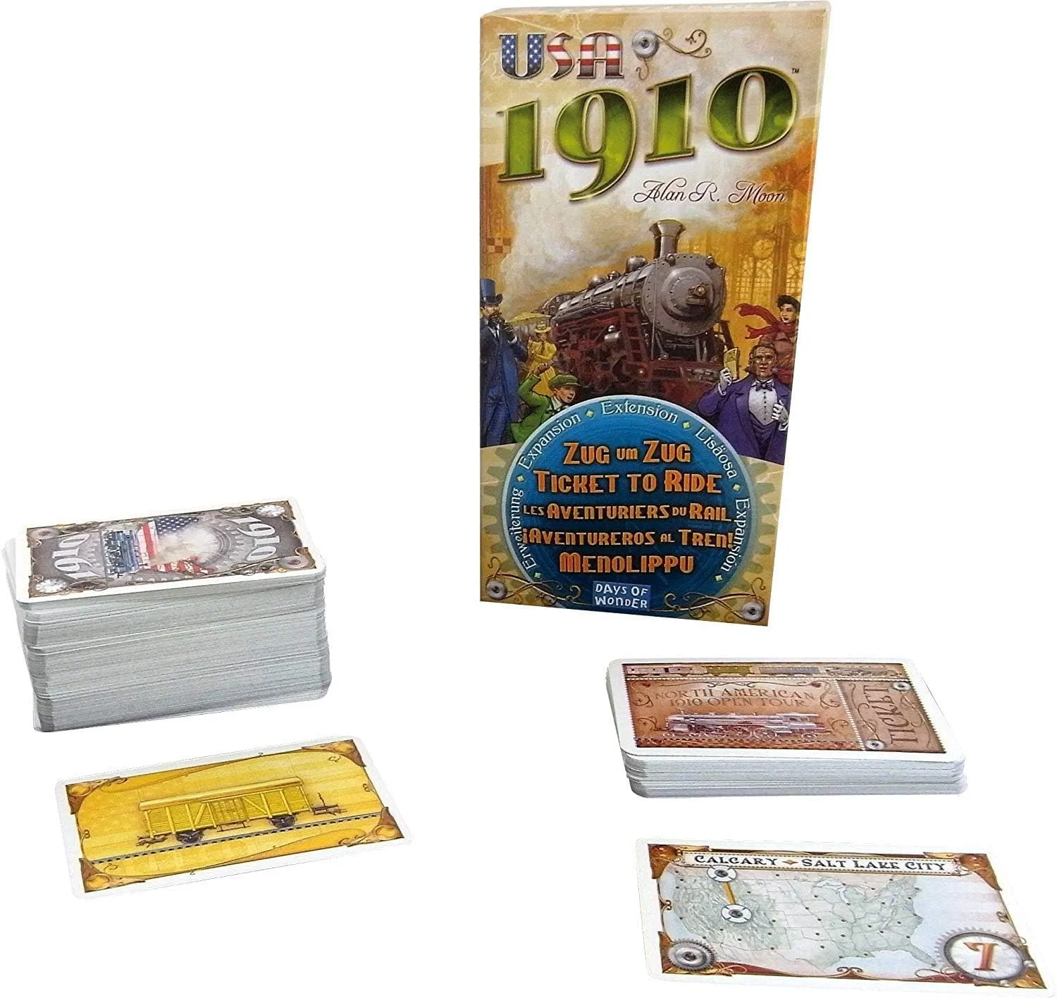 Asmodee Zug um Zug USA 1910 Erweiterung Zielkarten