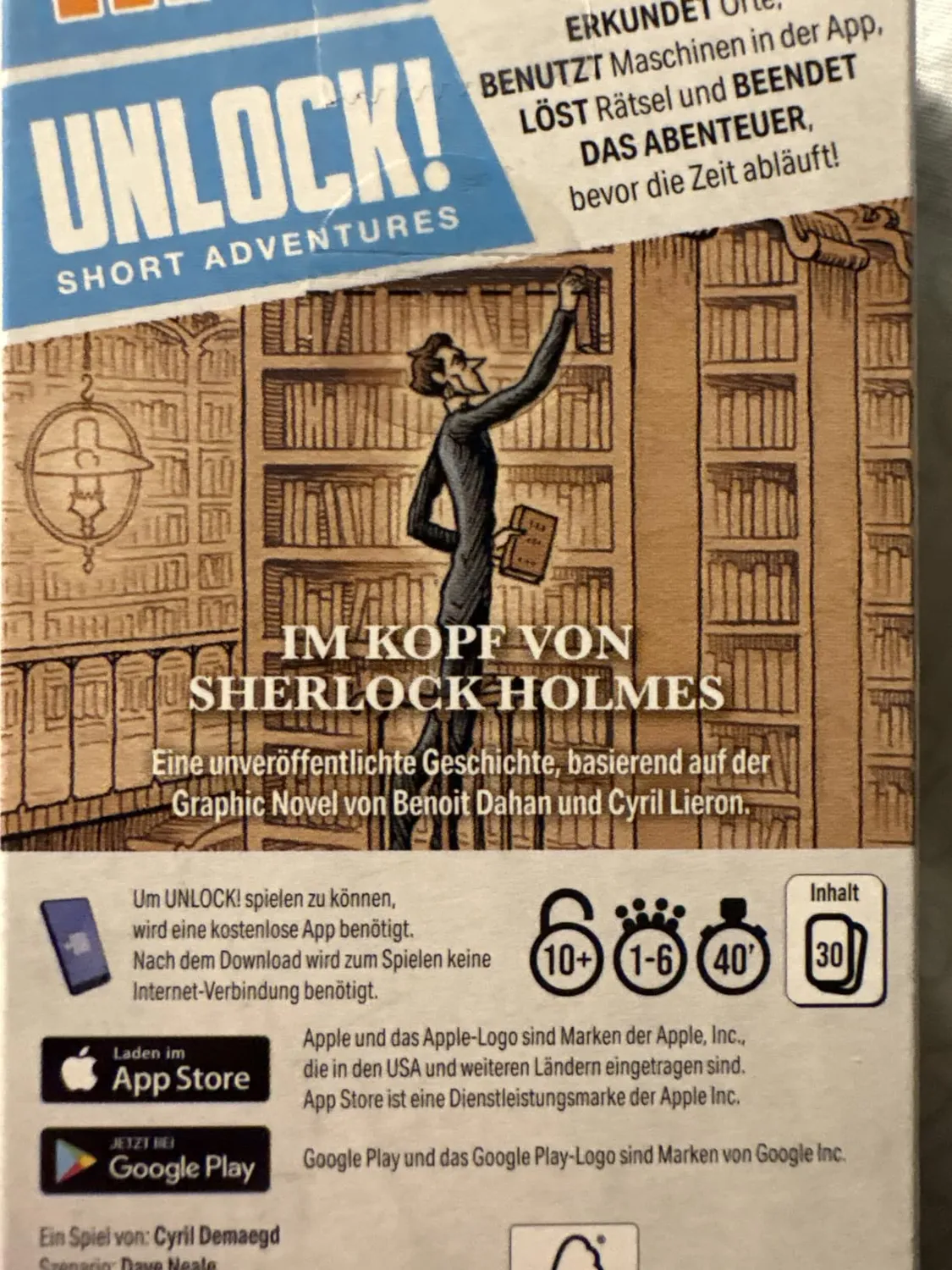 Unlock Short Adventures Sherlock Holmes Rätselspiel