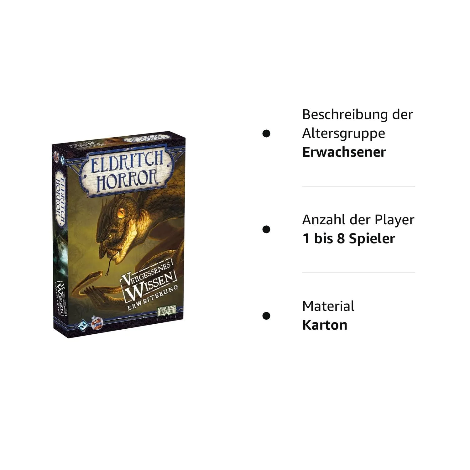 Fantasy Flight Eldritch Horror Vergessenes Wissen Erweiterung D