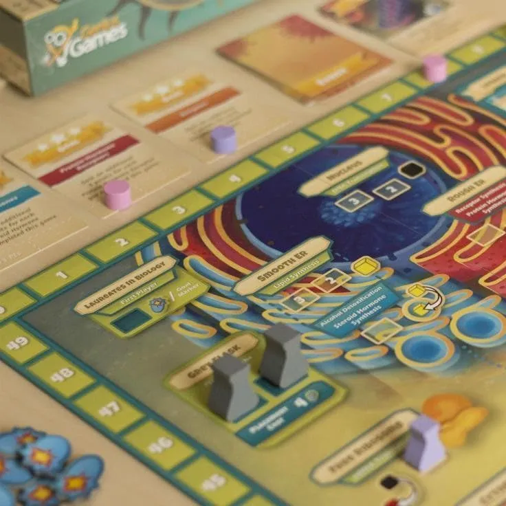 Genius Games Cytosis Brettspiel Zellbiologie Worker Placement