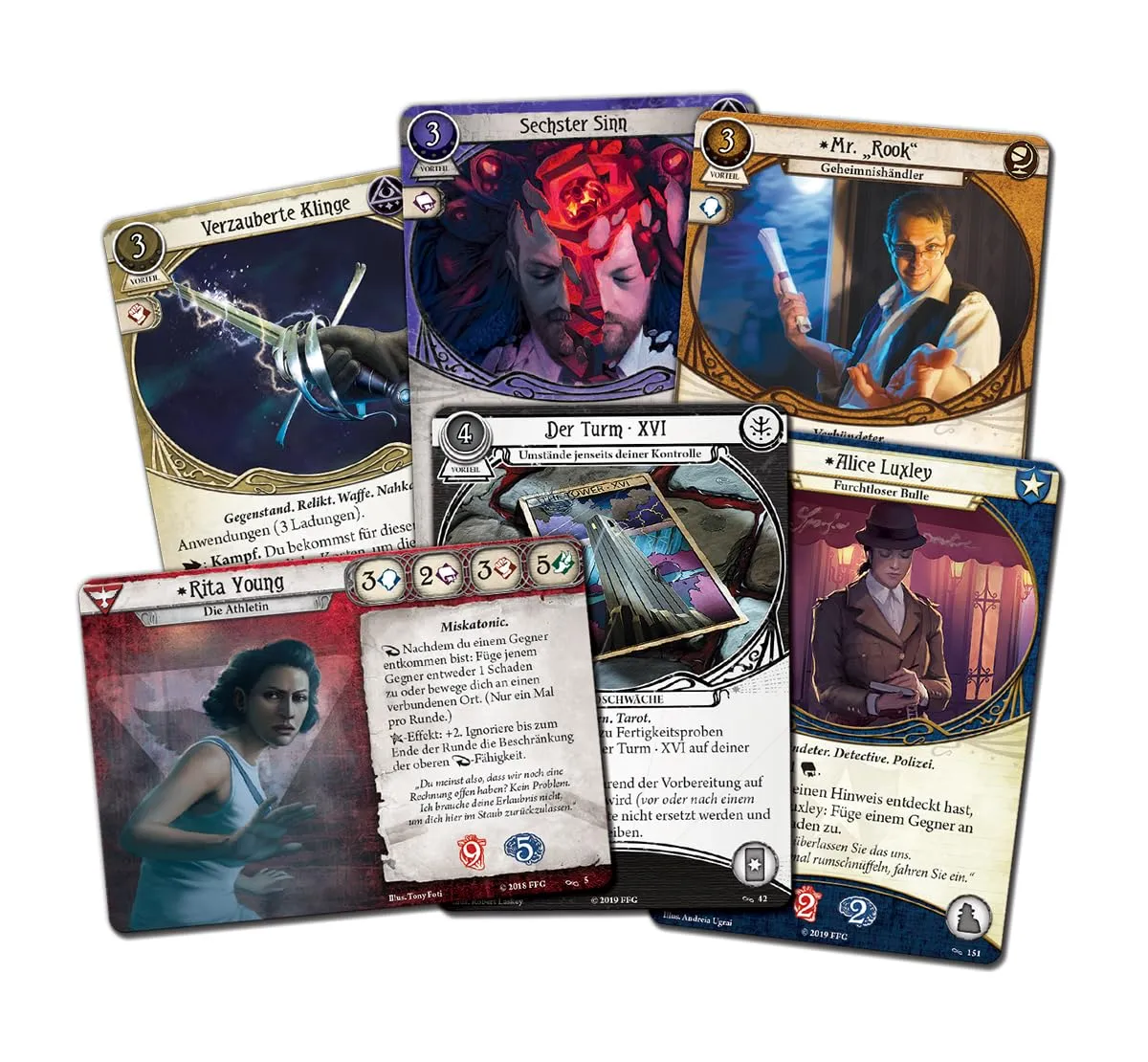 Fantasy Flight Arkham Horror LCG Gebrochene Kreis Ermittler