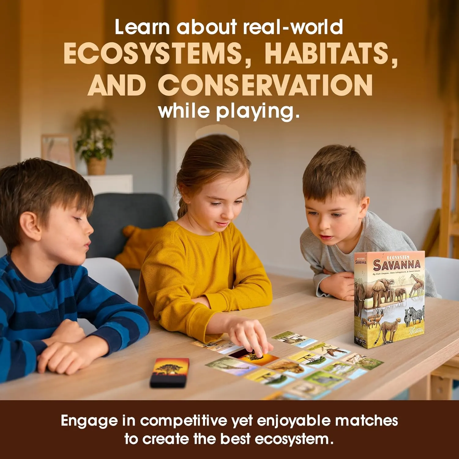 Genius Games Ecosystem Savanna Kartenspiel Savanne 2-6