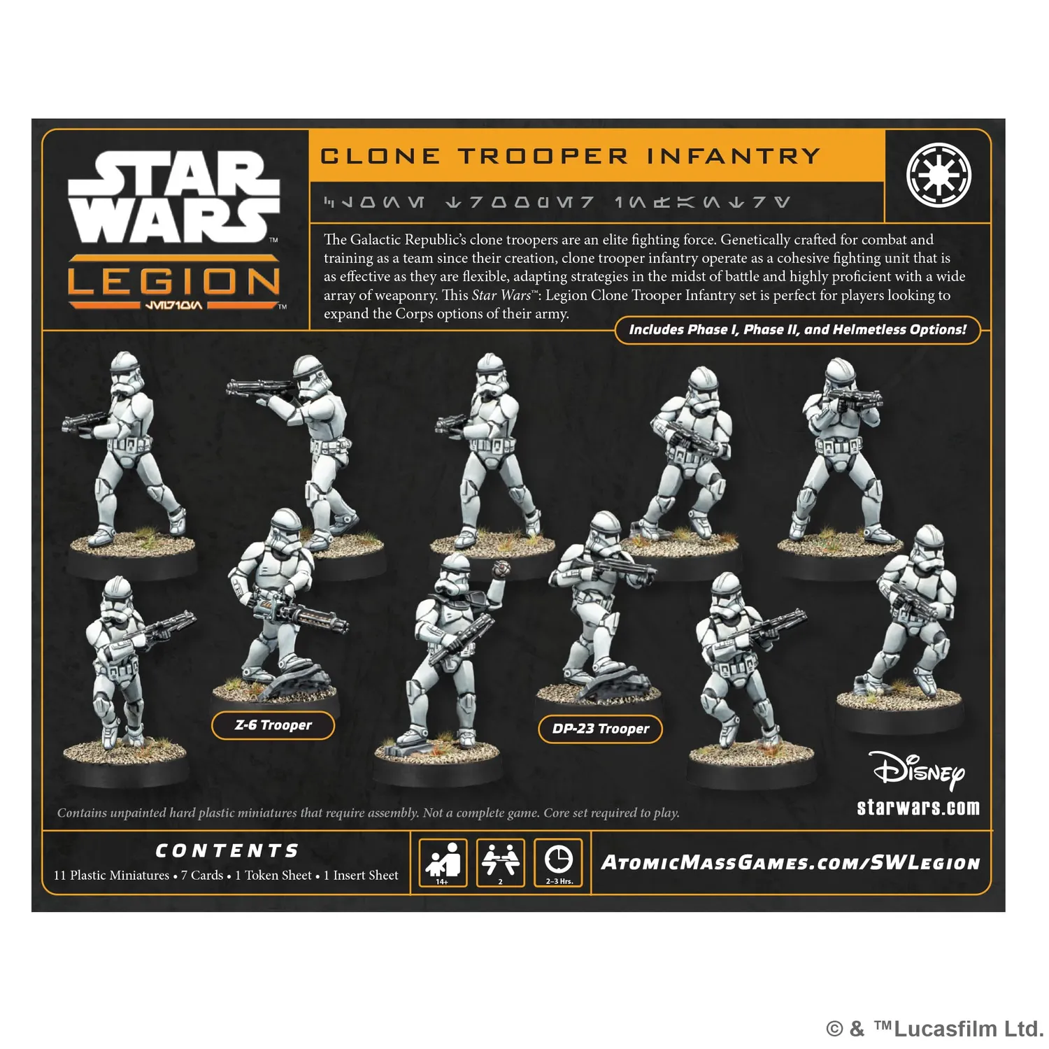 Star Wars Legion Clone Trooper Infantry Tabletop-Erweiterung