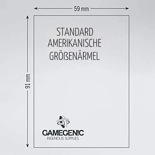Gamegenic Prime Standard American Kartenhüllen transparent 50 Stück