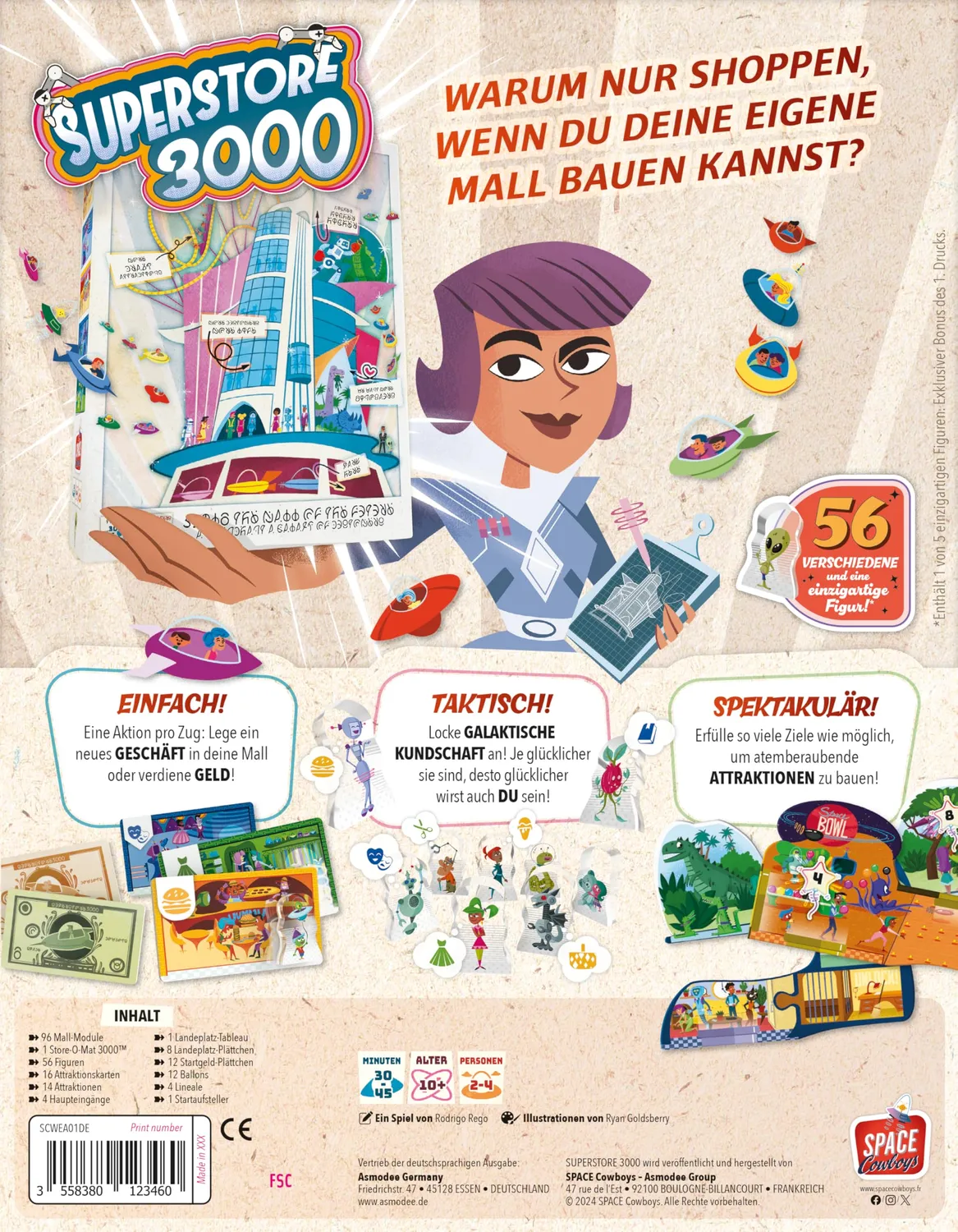 SPACE Cow Superstore 3000 Familienspiel Deutsch Taktik