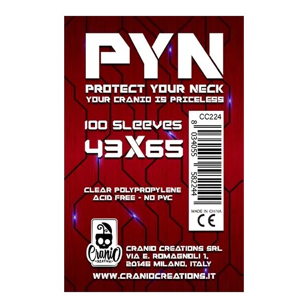 Cranio PYN Kartenhüllen 43 x 65 mm transparent