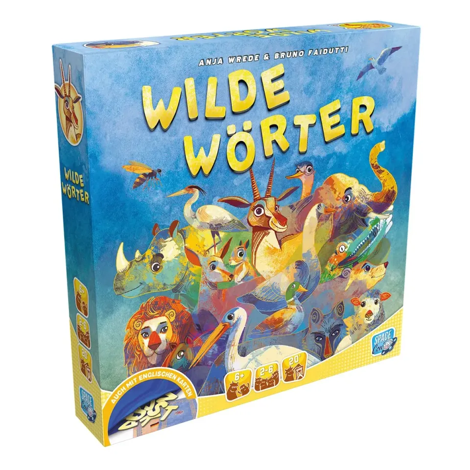 Space Cow Wilde Wörter Kinderspiel Deutsch 2-6 Spieler