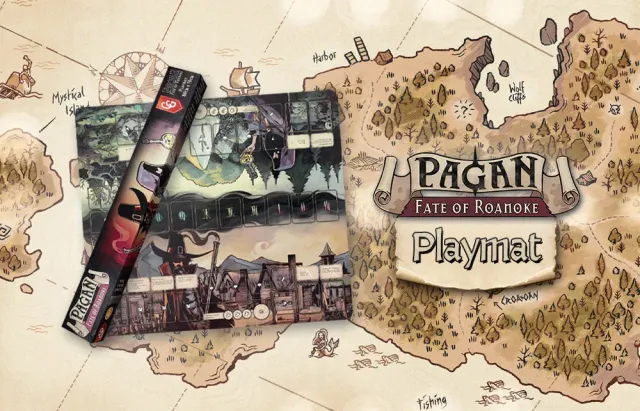 Capstone Games Pagan Fate of Roanoke Spielmatte 80x70 Neopren